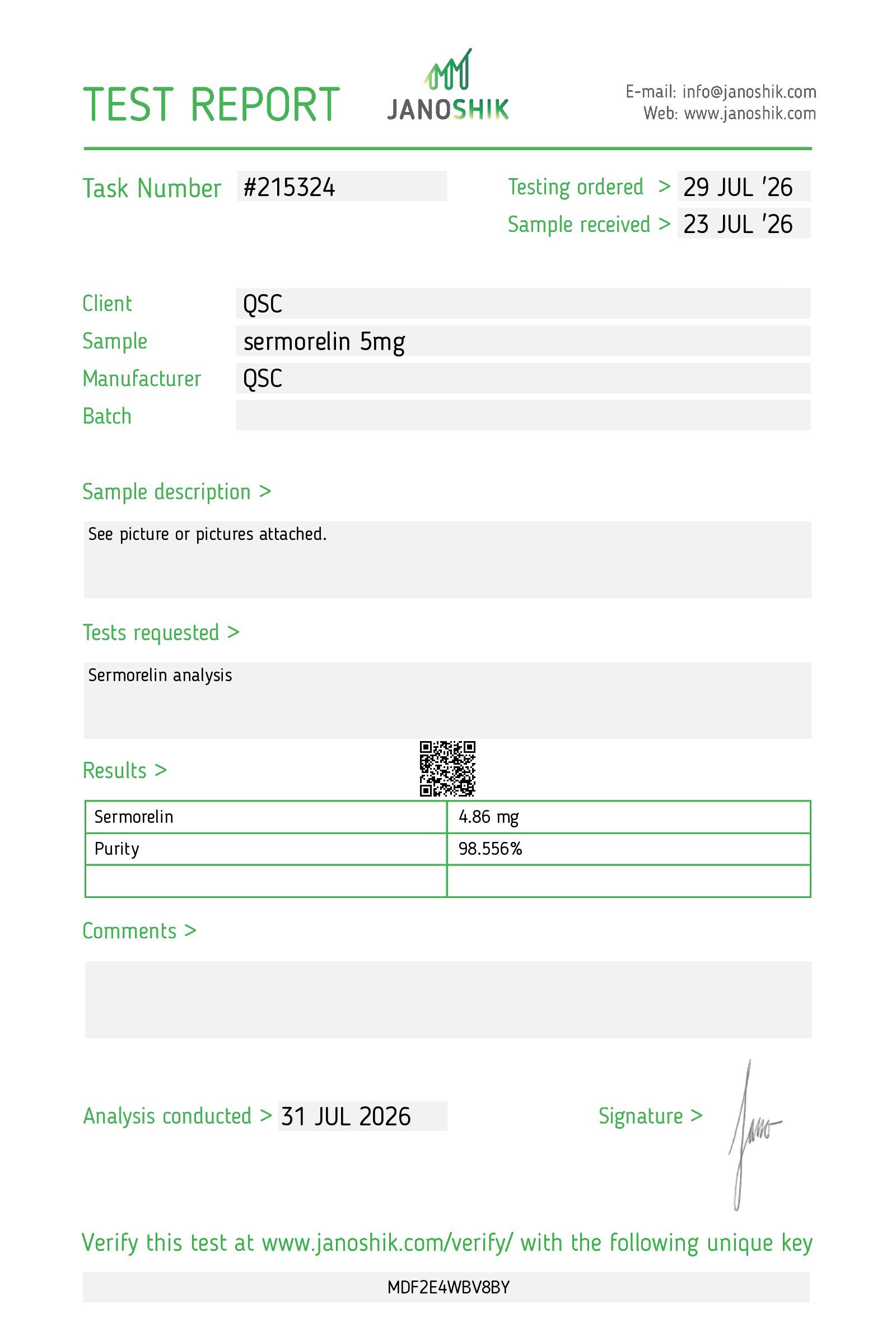 Sermorelin 5mg | 10-Vial Kit | GHRH 1-29 Analog - Image 3