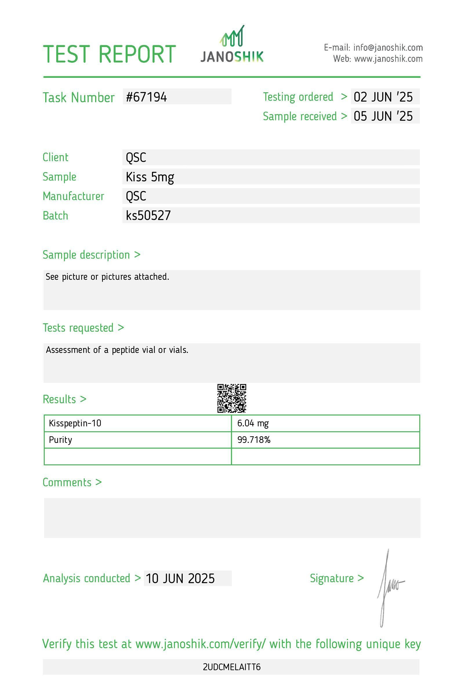 Kisspeptin-10 5mg | 10-Vial Kit | 50mg Total | GPR54 Agonist - Image 3