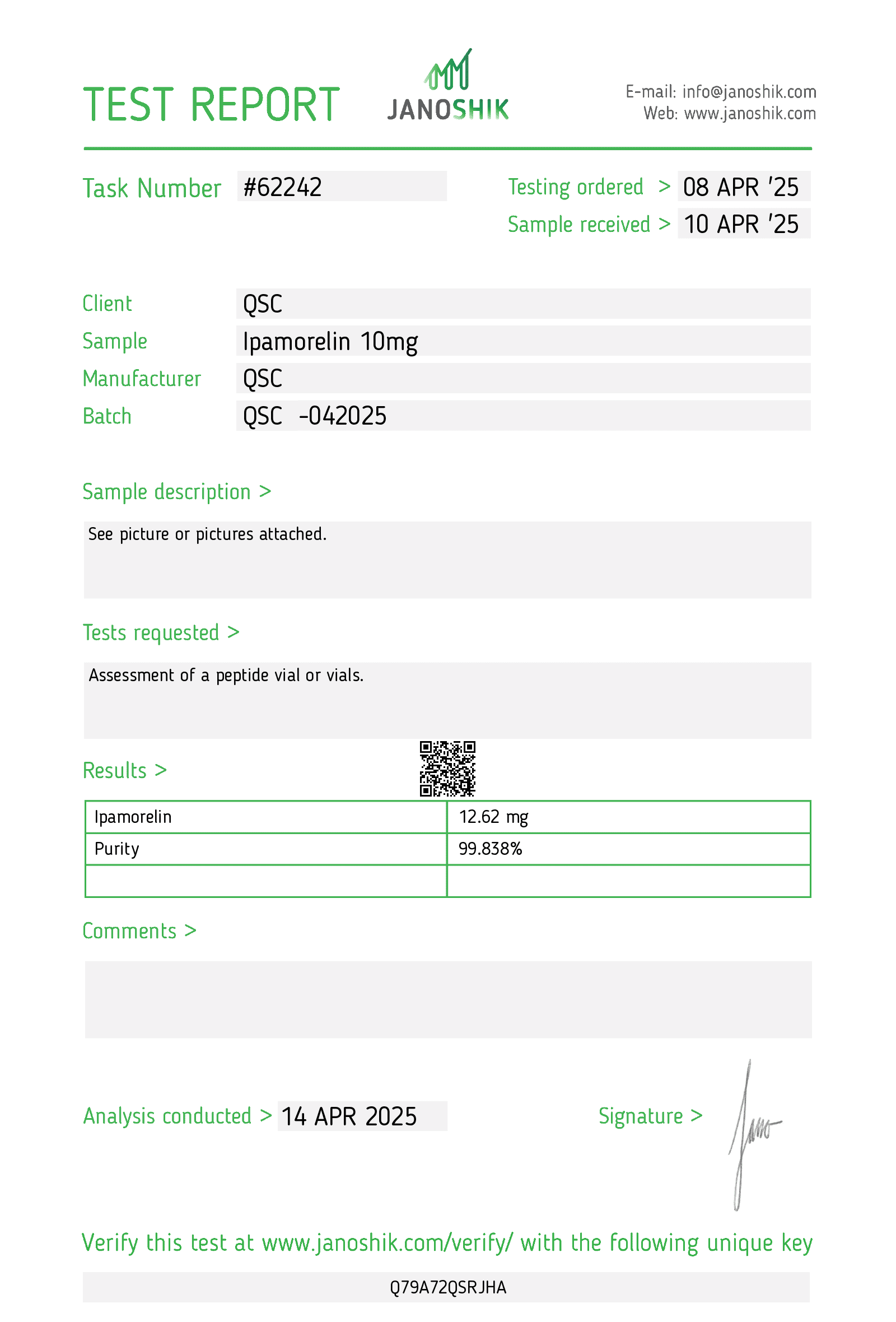 Ipamorelin 10mg | 10-Vial Kit | GHRH Analog - Image 3